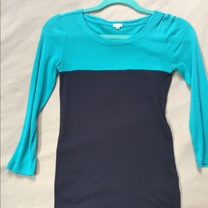 J Crew color block shirt